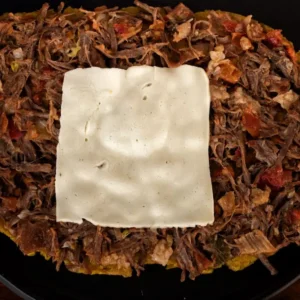 Patacón sencillo con carne -WM-